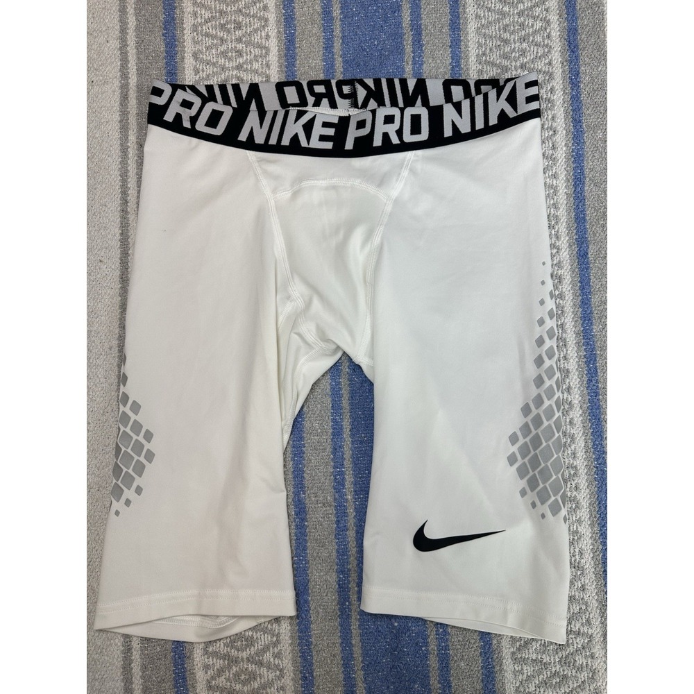 Nike Pro Boys Youth Baseball‎ Slider Shorts White Compression CT2568-100  Medium